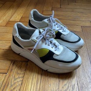 Axel Arigato Lime Green & Black Detail Sneakers
